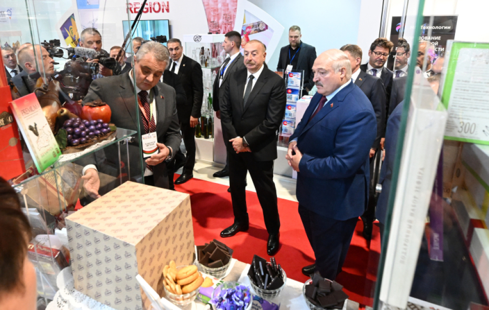 Президенты Азербайджана и Беларуси ознакомились с выставками Caspian Agro и InterFood Azerbaijan  ОБНОВЛЕНО - 2 ВИДЕО