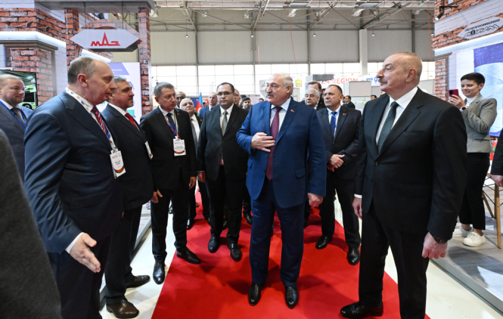 Präsidenten von Aserbaidschan und Belarus besuchen Fachmessen für Landwirtschaft und Lebensmittelindustrie „Caspian Agro“ und „InterFood Azerbaijan“ in Baku VIDEO