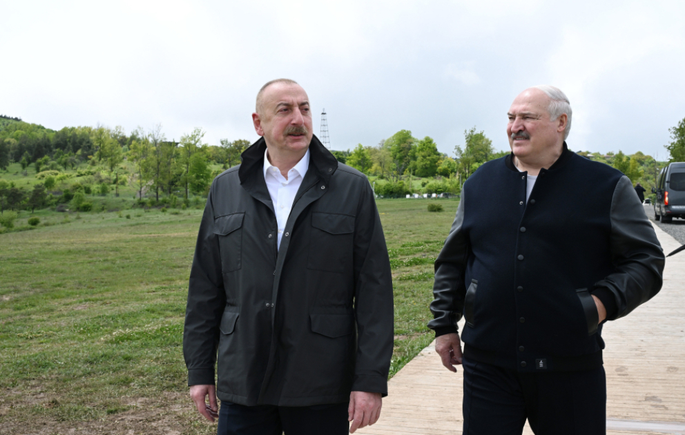 Президент Ильхам Алиев и Президент Александр Лукашенко посетили Джыдыр дюзю  ВИДЕО