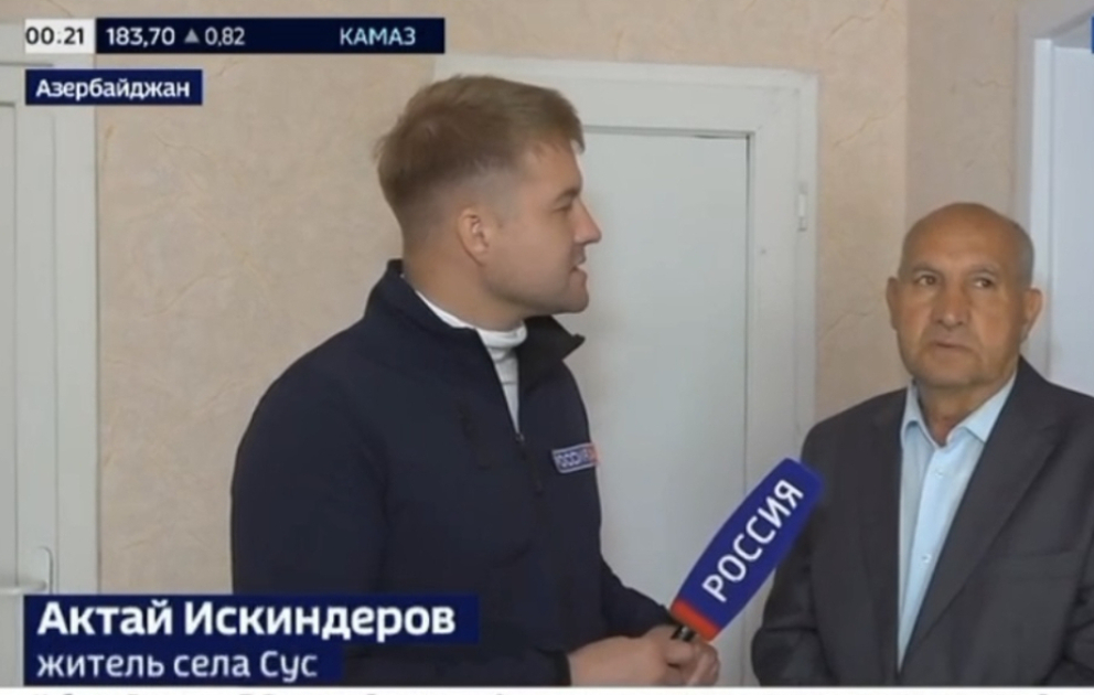 “Rossiya 24” telekanalı Qarabağdan reportaj hazırlayıb VİDEO