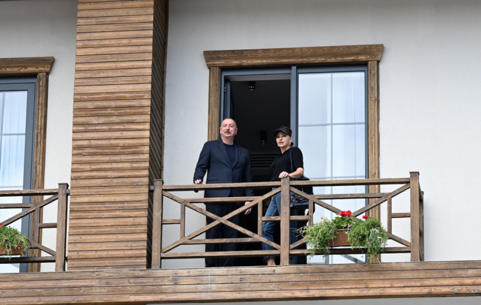 President Ilham Aliyev and First Lady Mehriban Aliyeva participated in opening of Aghali hotel in Zangilan district VIDEO