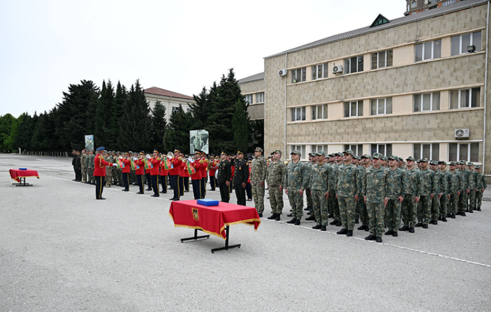 Azerbaijan Army holds graduation ceremony of Reserve Officer Training Course VIDEO