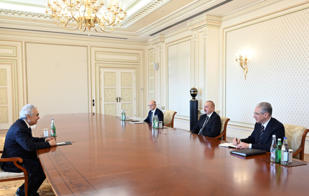 Prezident İlham Əliyev Beynəlxalq Enerji Agentliyinin icraçı direktorunu qəbul edib  YENİLƏNİB VİDEO