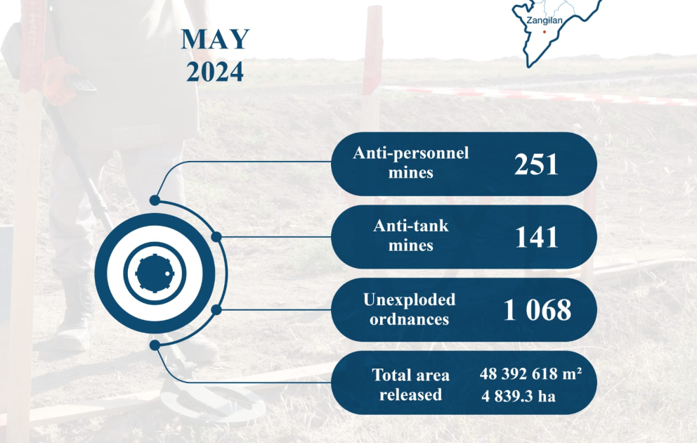ANAMA: 4839,3 hectares of territory cleared of mines and UXOs over past month VIDEO