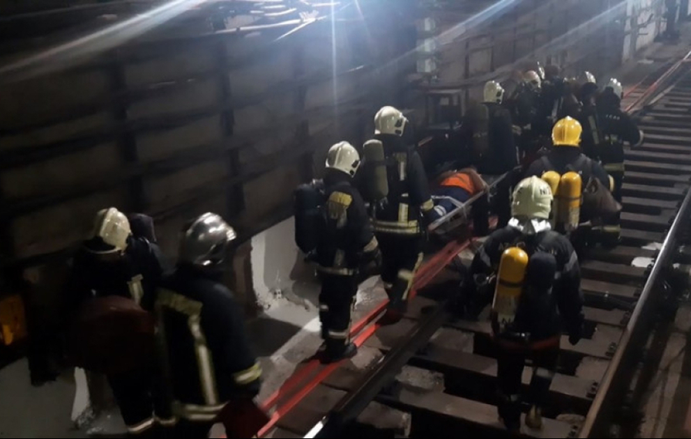 Metronun “Neftçilər” stansiyasında təlim keçirilib VİDEO