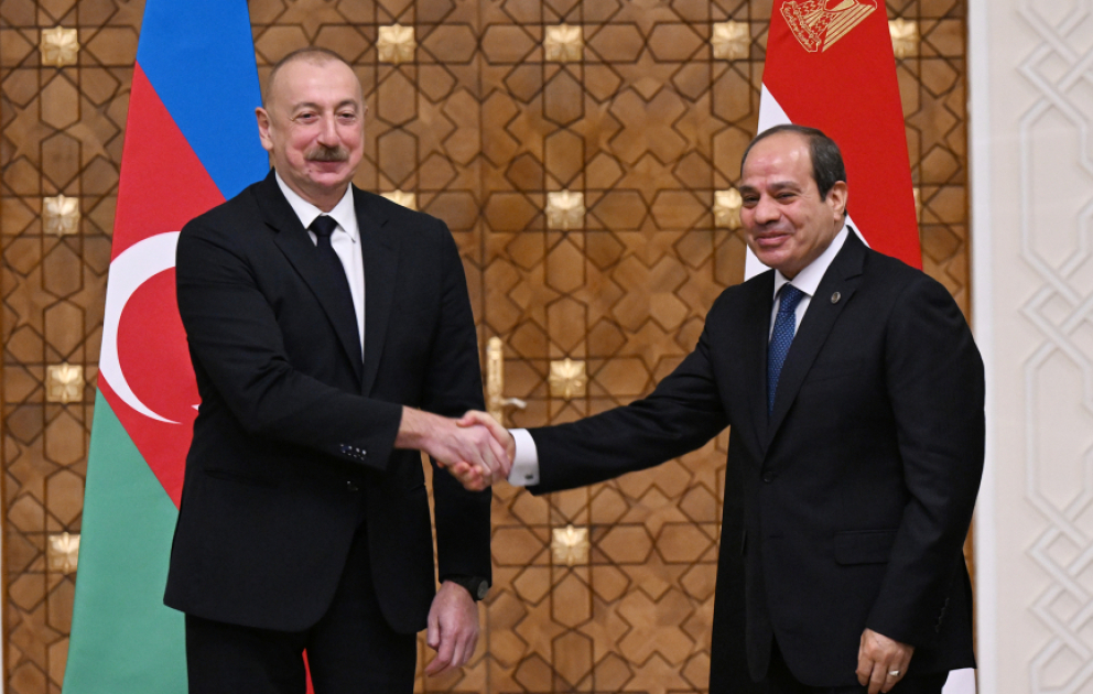 Gemeinsame Presseerklärung von Präsident Ilham Aliyev und Präsident Abdel Fattah Al-Sisi VIDEO