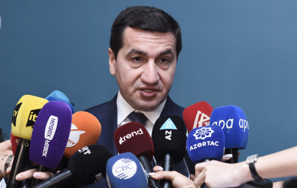 Hikmət Hacıyev: Fransanın Cənubi Qafqazda həyata keçirdiyi siyasət sülh gündəliyinin irəli aparılmasına heç bir halda töhfə vermir VİDEO