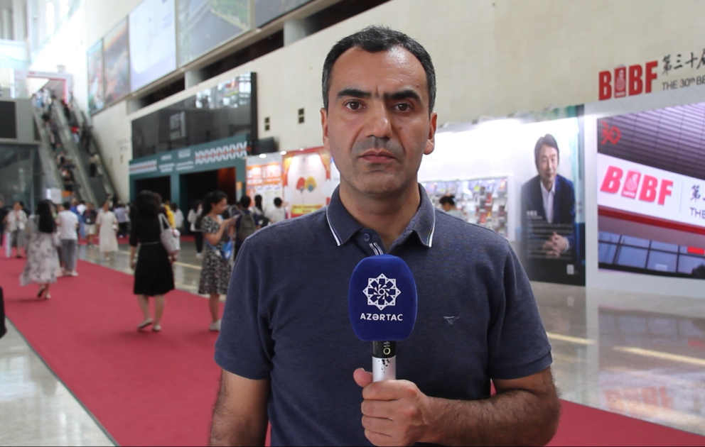 Azərbaycan Pekin Beynəlxalq Kitab Sərgisində ilk dəfə milli stendlə təmsil olunur VİDEO