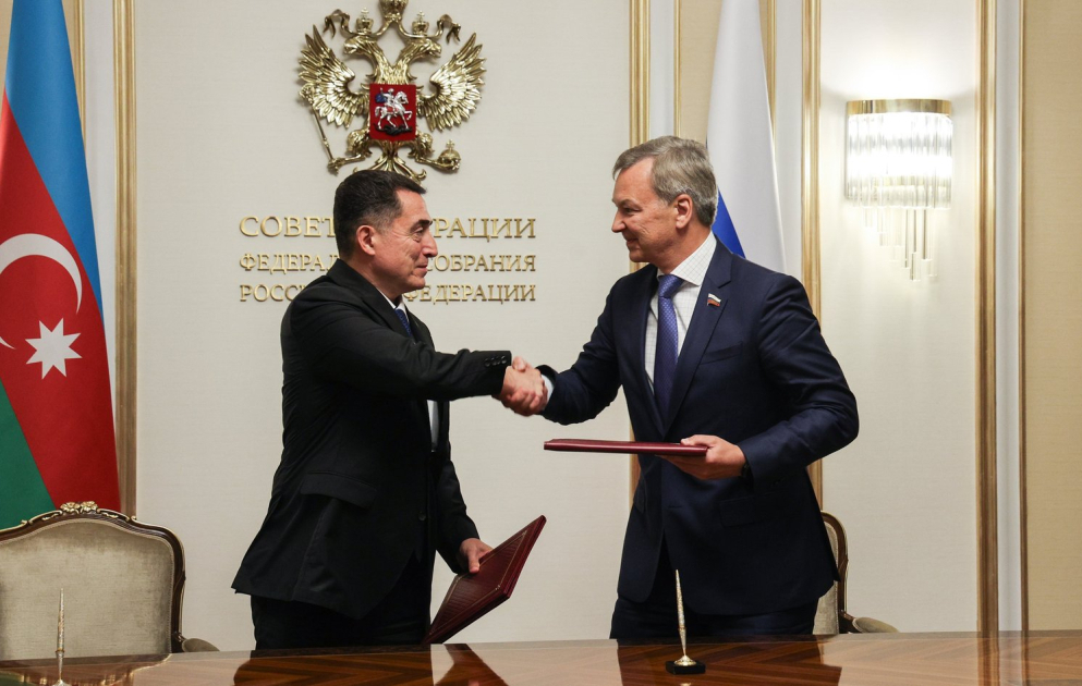 В Москве подписан план работы межпарламентской комиссии по сотрудничеству Федерального Собрания РФ и Милли Меджлиса ВИДЕО