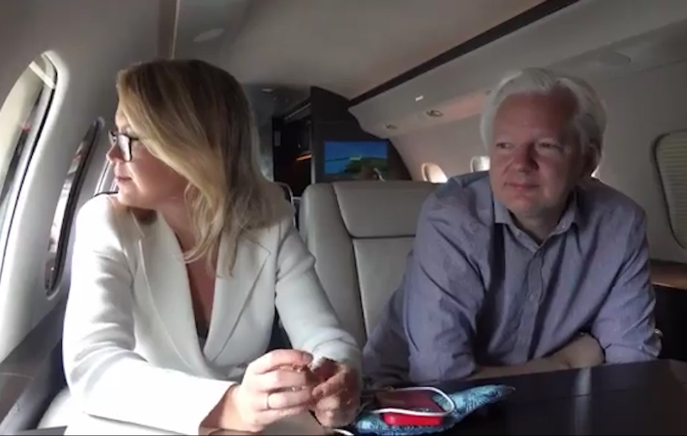 WikiLeaks founder Julian Assange stops in Bangkok on his way to a US court and later freedom VIDEO