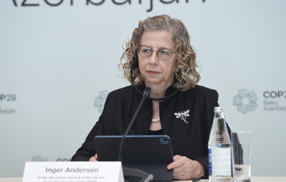 İnger Andersen: Xəzəryanı beş ölkə dənizin qorunması üçün birgə fəaliyyət göstərməlidir VİDEO