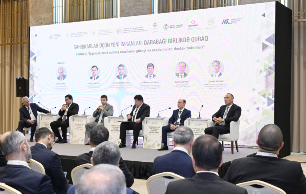 Şuşada azad edilmiş ərazilərdə biznes imkanlarına dair panel müzakirələr keçirilib VİDEO