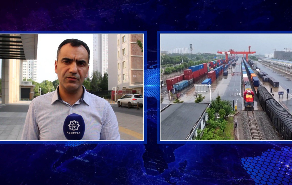 Çindən Orta Dəhliz vasitəsilə Türkiyəyə yeni yük qatarı marşrutu açılıb VİDEO