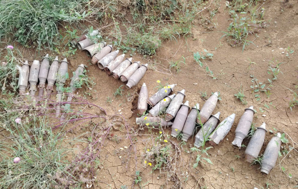 Considerable amount of ammunition found in Khojaly, Defense Ministry VIDEO