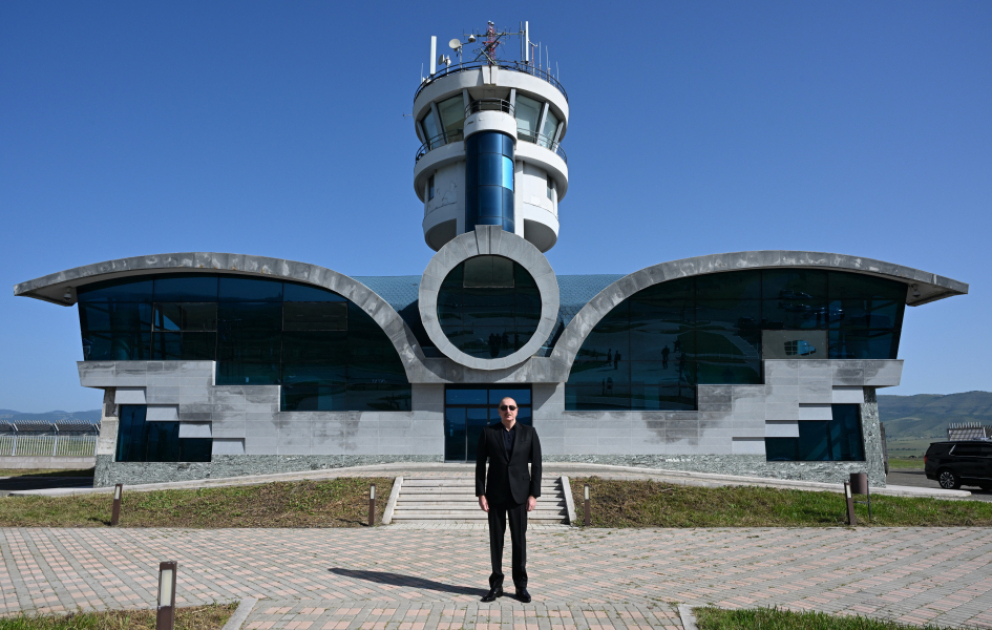 Prezident İlham Əliyev Xocalı Hava Limanında olub  YENİLƏNİB VİDEO