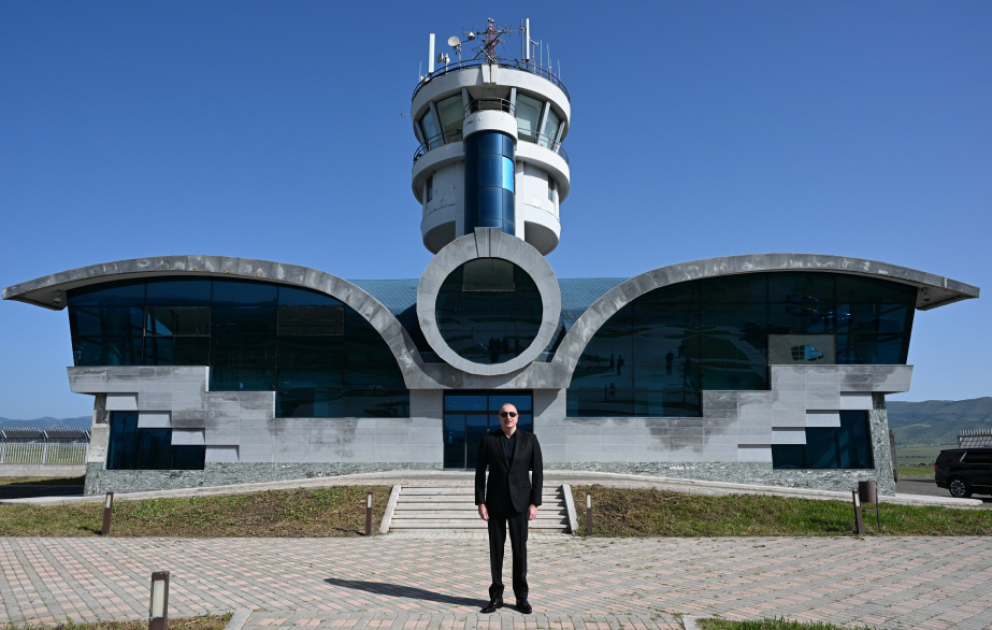 President Ilham Aliyev visited Khojaly airport VIDEO