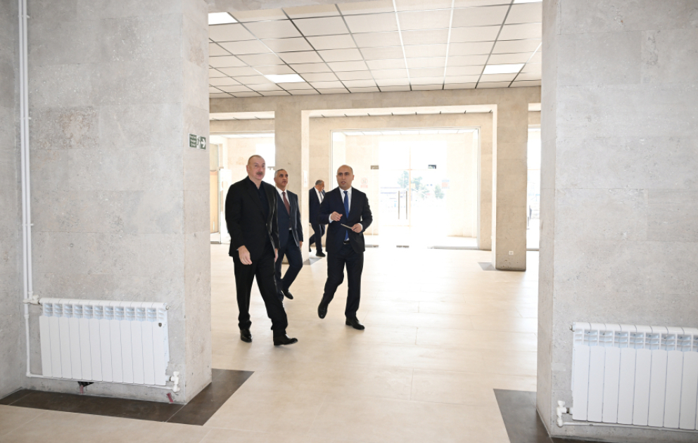 President Ilham Aliyev inspected progress of renovations at Garabagh University VIDEO