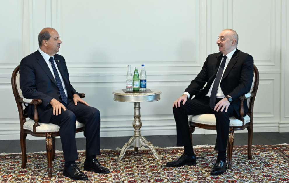 Prezident İlham Əliyev Şuşada Şimali Kipr Türk Cümhuriyyətinin Prezidentini qəbul edib  YENİLƏNİB VİDEO