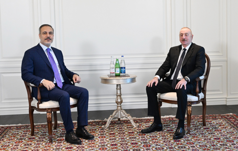 President Ilham Aliyev received Turkish Foreign Minister Hakan Fidan VIDEO