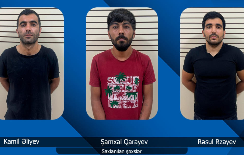 Ödəmə terminalını oğurlayıb hadisə yerini tərk edən zaman qəzaya düşən şəxslər polislər tərəfindən saxlanılıb VİDEO