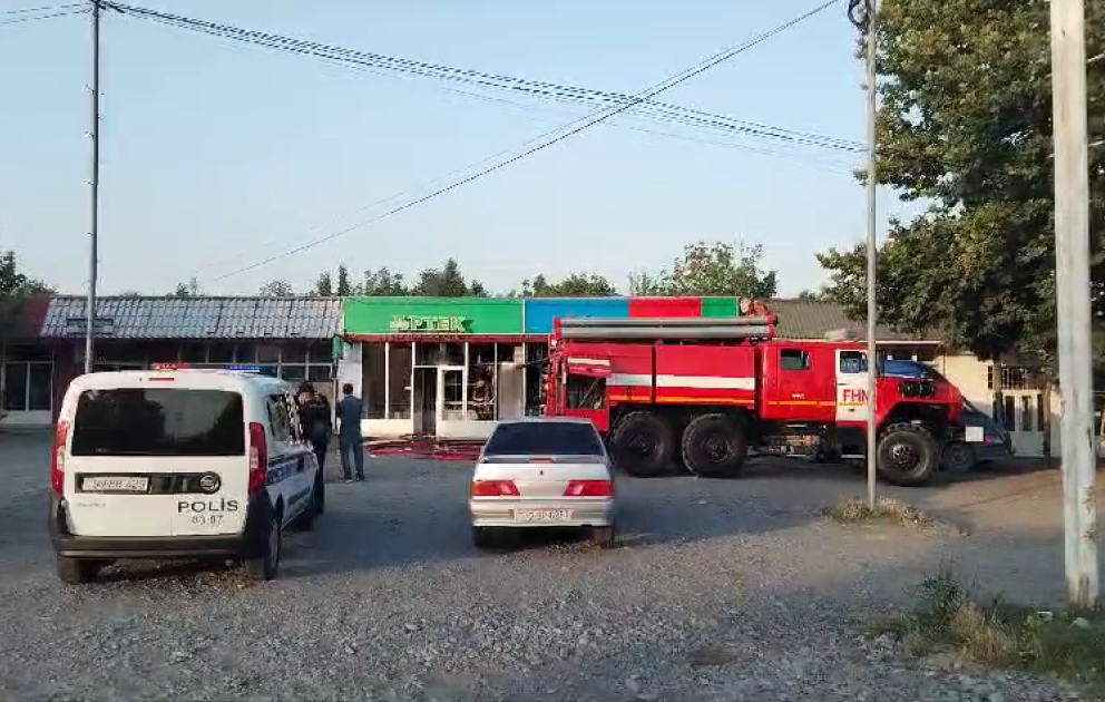 Oğuzda sahibkara məxsus üç obyektdə yanğın baş verib VİDEO
