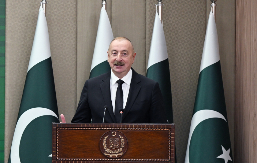 Prezident İlham Əliyev: Azərbaycan və Pakistan istənilən beynəlxalq məsələdə bir-birini dəstəkləyir VİDEO