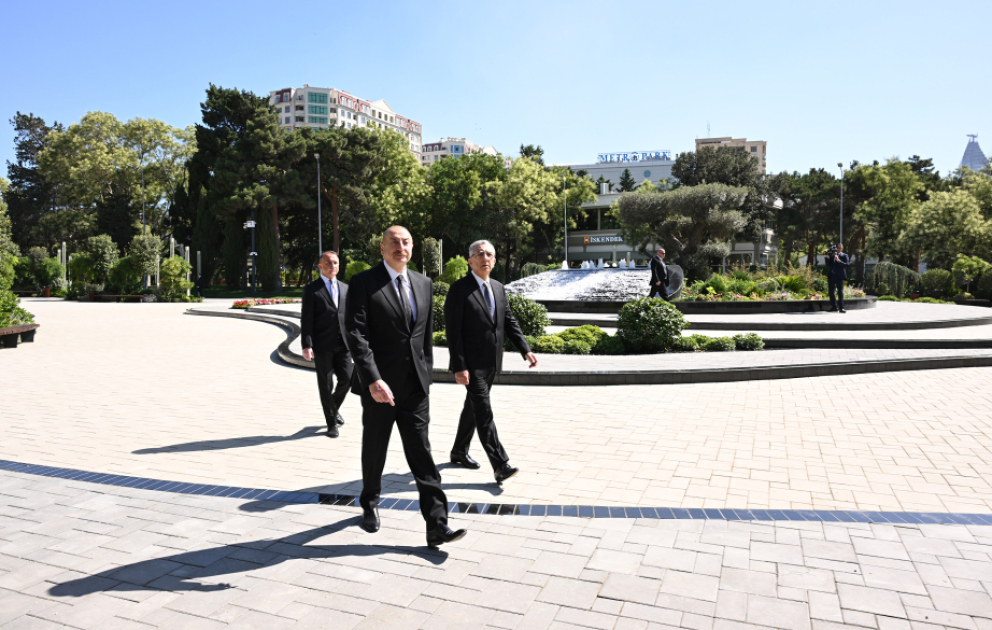 President Ilham Aliyev attended reopening of newly renovated Narimanov Park in Baku VIDEO