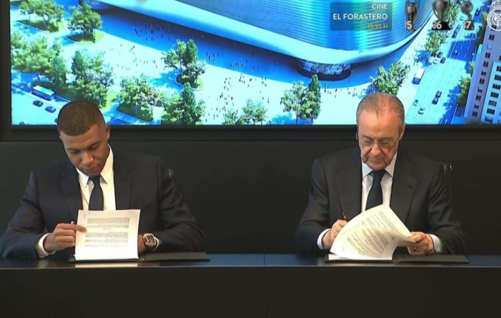 French superstar Kylian Mbappe signs contract with Real Madrid VIDEO