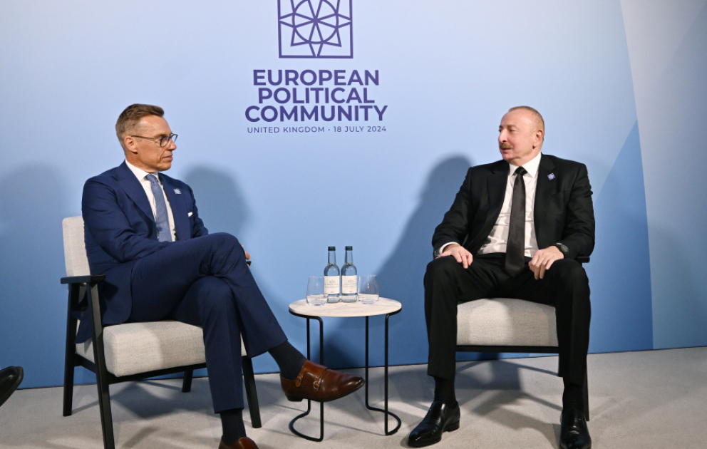 President of Azerbaijan Ilham Aliyev met with President of Finland Alexander Stubb in Oxford VIDEO