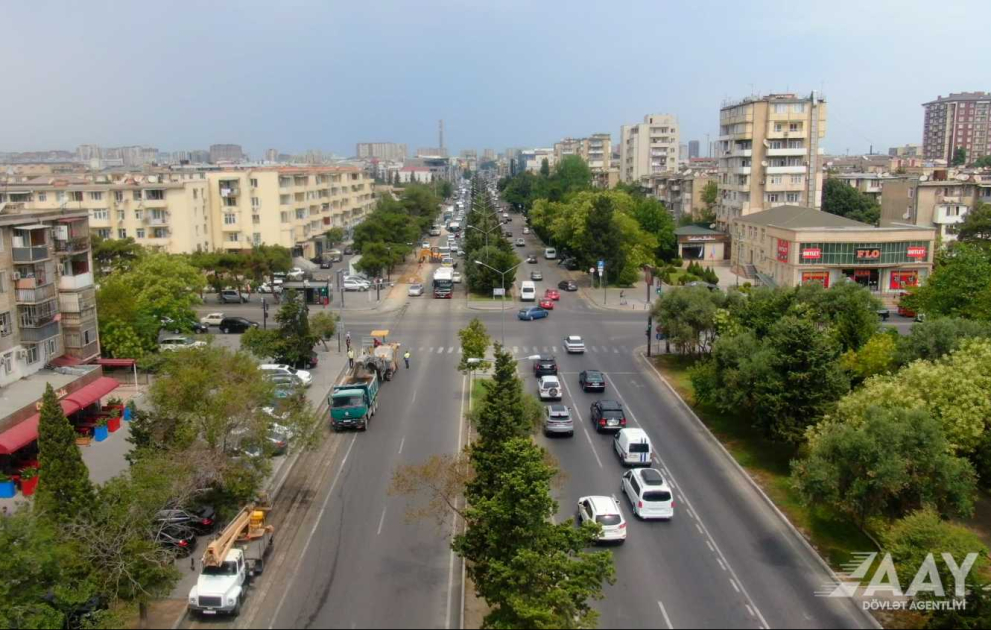 Əhməd Rəcəbli küçəsinin bir hissəsi təmir olunur VİDEO