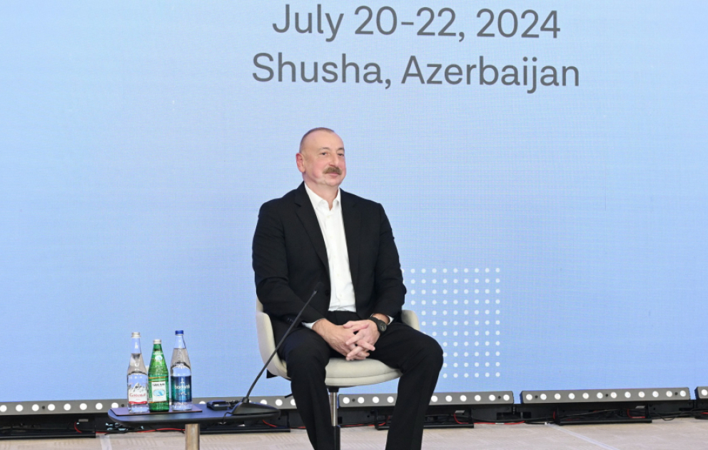 Şuşada 2-ci Qlobal Media Forumunun açılış mərasimi keçirilib Prezident İlham Əliyev Forumda iştirak edib YENİLƏNİB - 2 VİDEO
