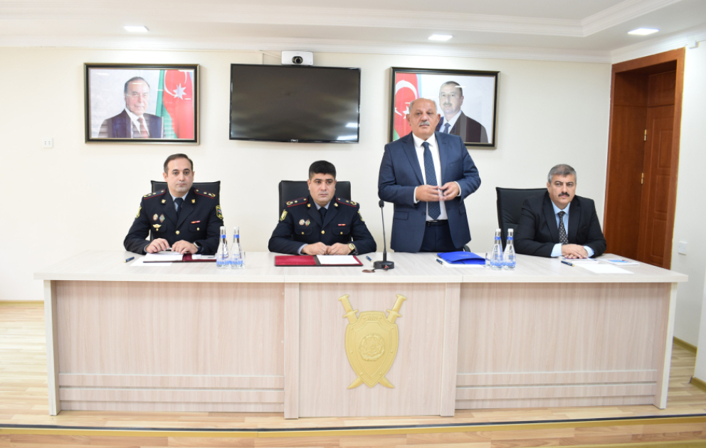 Şəkidə keçirilən seminar-müşavirədə Milli Məclisə seçkilərdə polisin xidməti fəaliyyətinə dair məsələlər müzakirə olunub VİDEO
