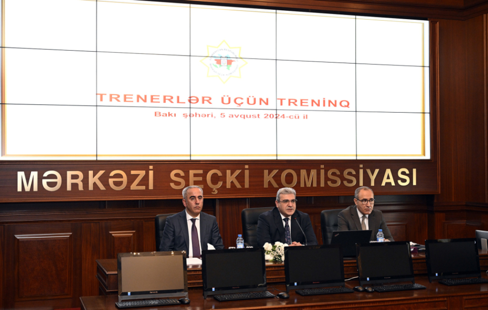 MSK Milli Məclisə seçkilərlə əlaqədar aşağı seçki komissiyaları üçün treninqlərə başlayıb VİDEO