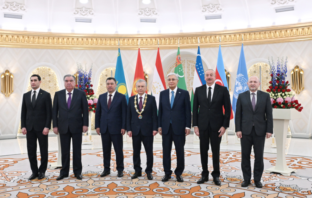 President Ilham Aliyev attended award ceremony for Uzbekistan’s President Shavkat Mirziyoyev in Astana VIDEO