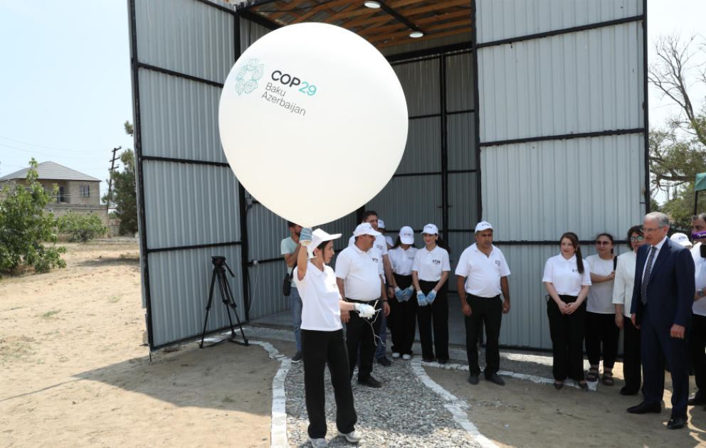 Maştağa aerostansiyasında aeroloji müşahidələr bərpa edilib, ilk radiozond hava şarı buraxılıb VİDEO