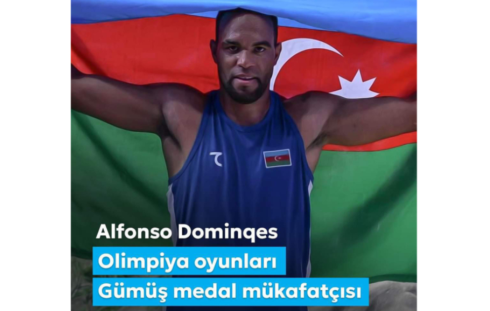 Birinci vitse-prezident Mehriban Əliyeva Olimpiadada gümüş medal qazanan Alfonso Dominqesi təbrik edib VİDEO