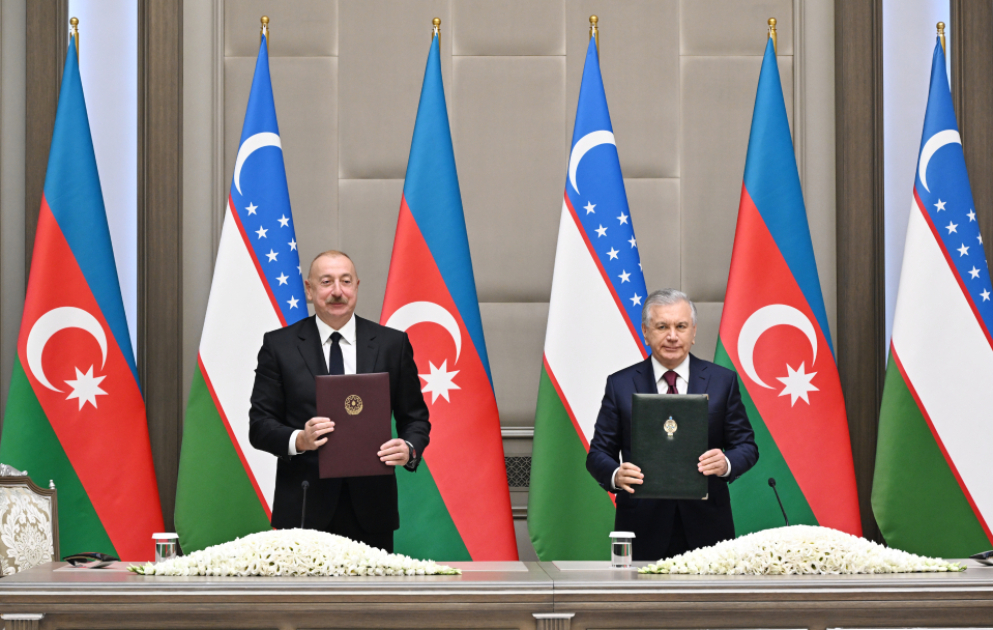 Azerbaijan, Uzbekistan signed documents VIDEO