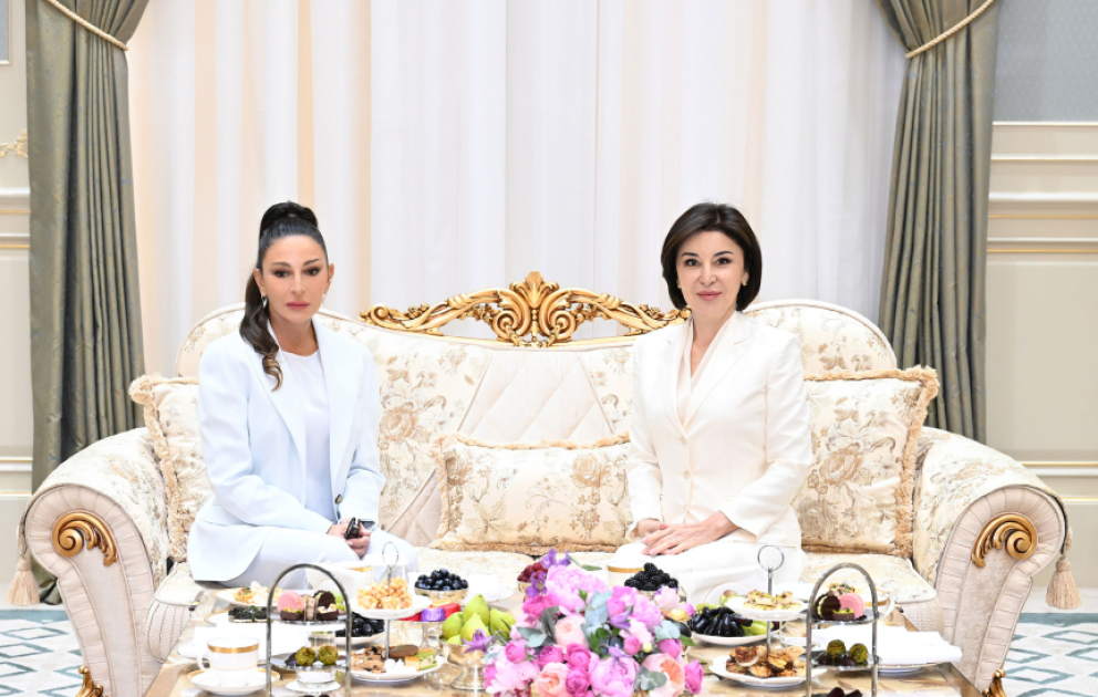 First ladies of Azerbaijan and Uzbekistan met in Tashkent VIDEO