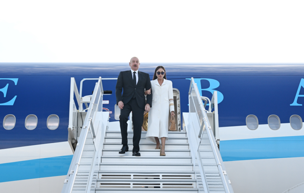 Präsident Ilham Aliyev zu Arbeitsbesuch in Italien eingetroffen VIDEO