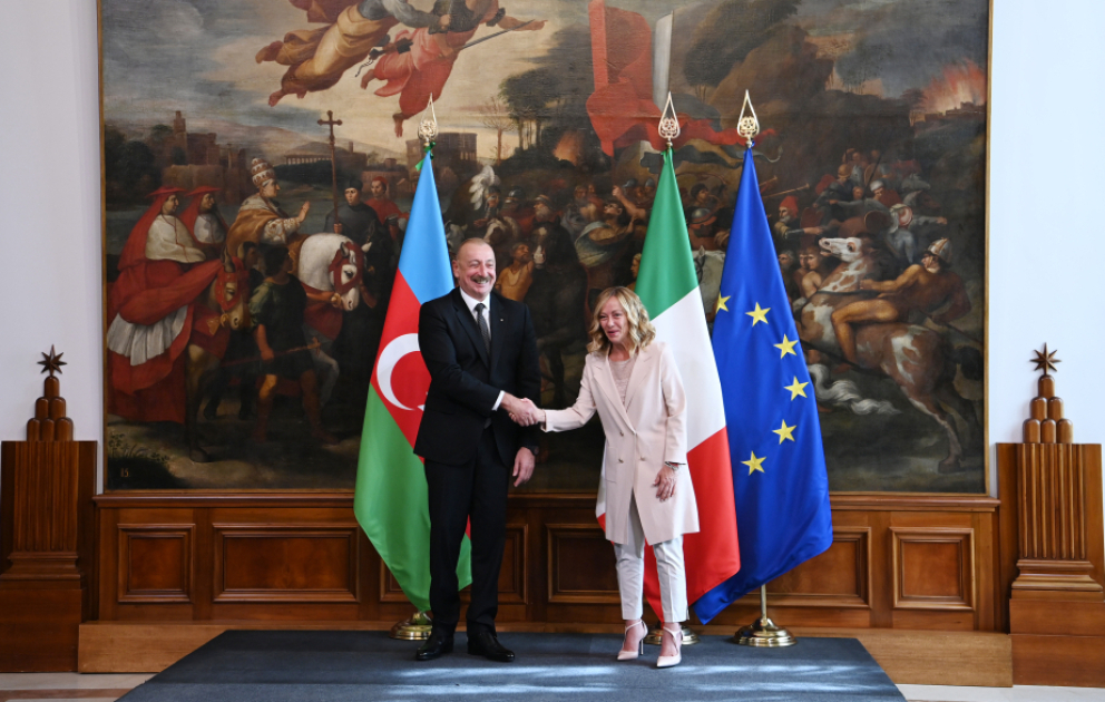 Cérémonie d’échange des documents signés entre l’Azerbaïdjan et l’Italie à Rome MIS A JOUR VIDEO