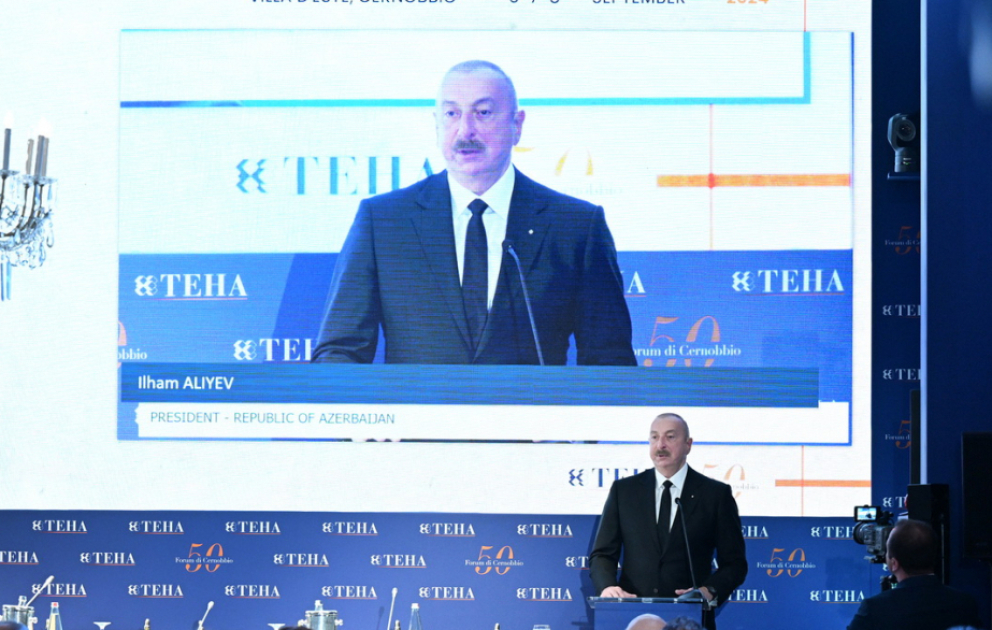 Azərbaycan Prezidenti: Cənub Qaz Dəhlizi bu gün 10 ölkənin enerji təhlükəsizliyini təmin edir VİDEO