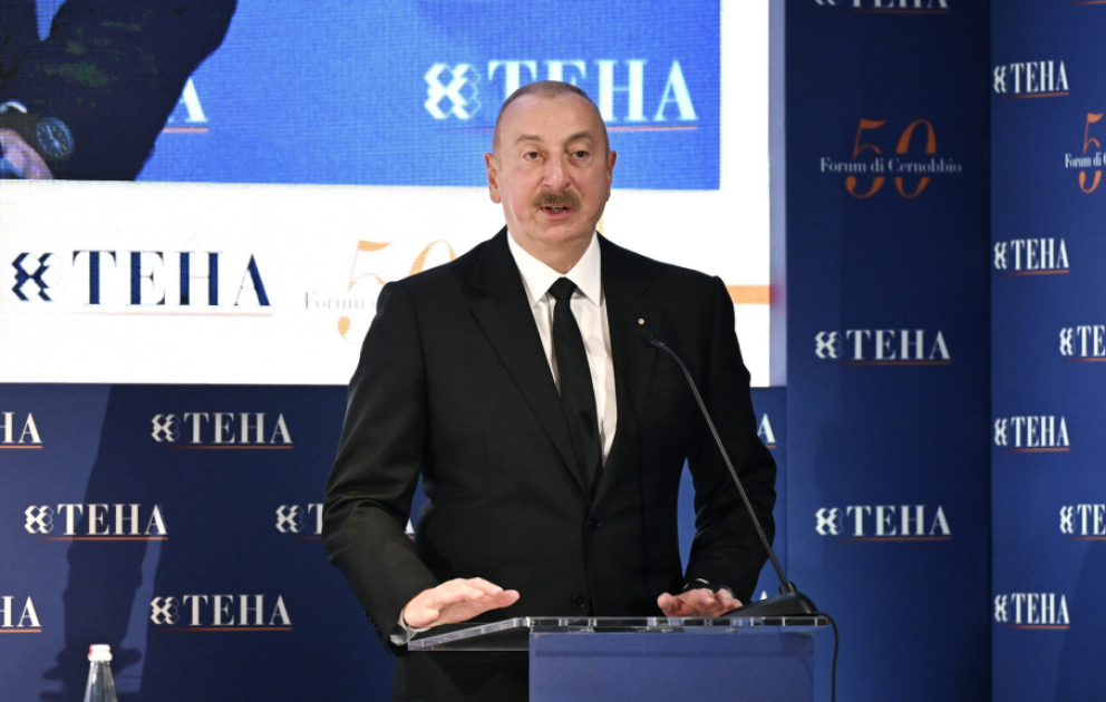 President Ilham Aliyev addressed session on “Azerbaijan's role in the new geopolitical environment” at International Cernobbio Forum VIDEO