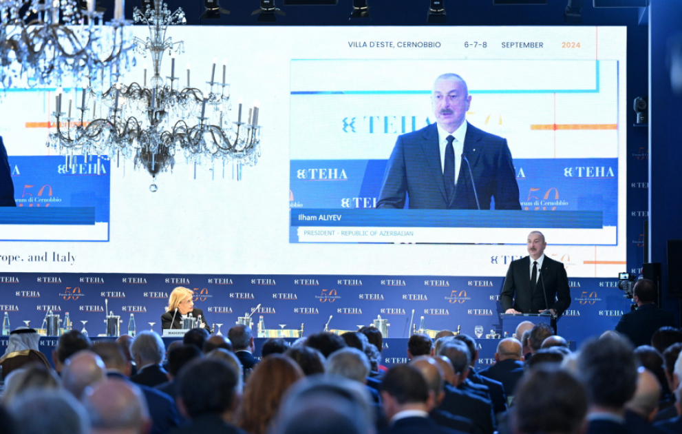 Президент Ильхам Алиев выступил на сессии «Роль Азербайджана в новых геополитических условиях» на Международном форуме Черноббио ОБНОВЛЕНО - 2 ВИДЕО