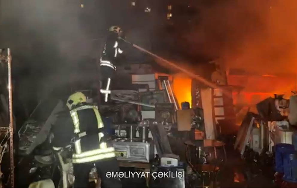 FHN: Bakıda bir neçə obyektdə yanğın olub VİDEO