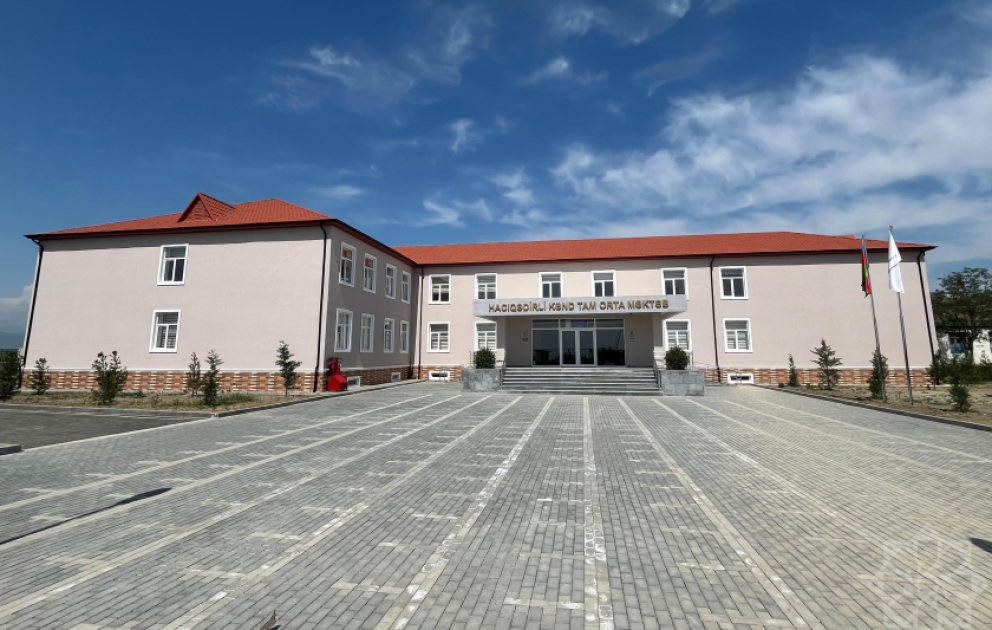 Heydər Əliyev Fondunun Şamaxı rayonunda daha bir yeni məktəb layihəsi  FOTO VİDEO
