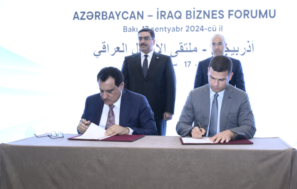 Azərbaycan-İraq Biznes Şurasının yaradılması haqqında sənəd imzalanıb - YENİLƏNİB VİDEO