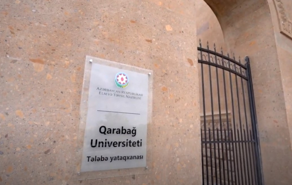 Qarabağ Universitetinin 1200 yerlik tələbə yataqxanası VİDEO
