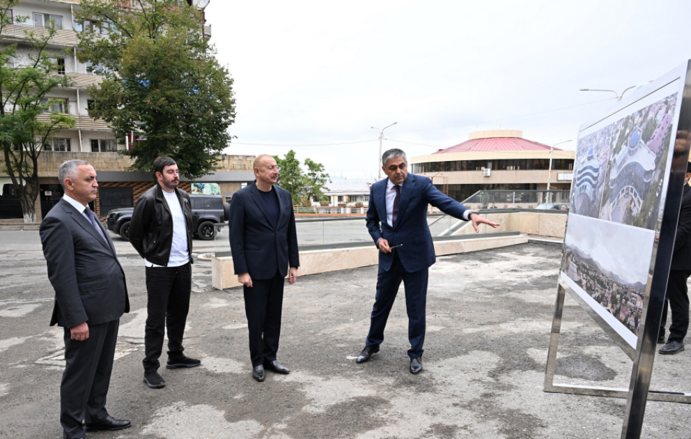 President Ilham Aliyev reviewed renovation work at Bulud Hotel in Khankendi VIDEO
