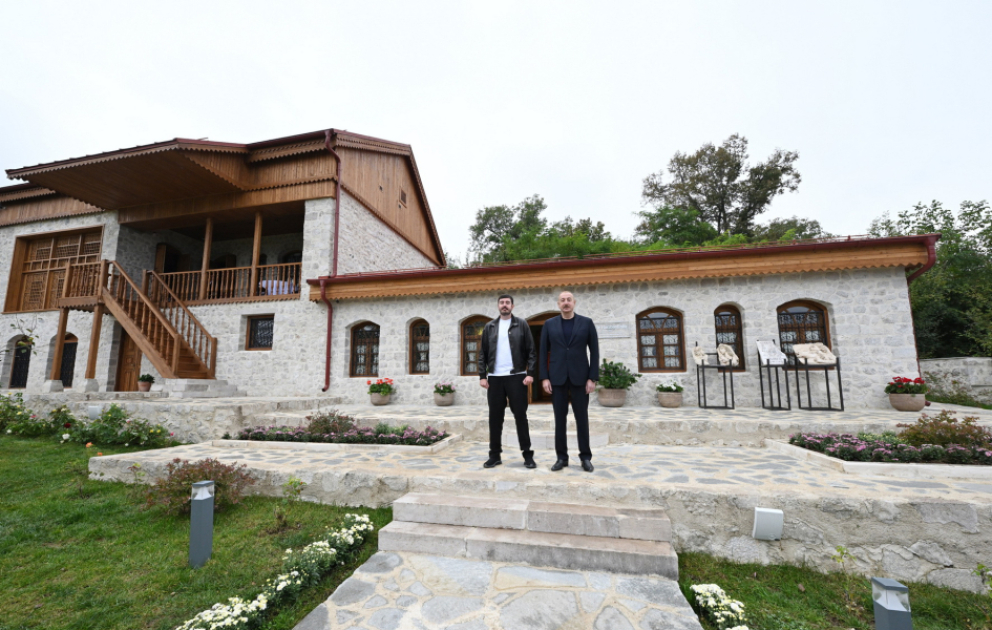 President Ilham Aliyev attended opening of Uzeyir Hajibeyli's restored house-museum in Shusha VIDEO