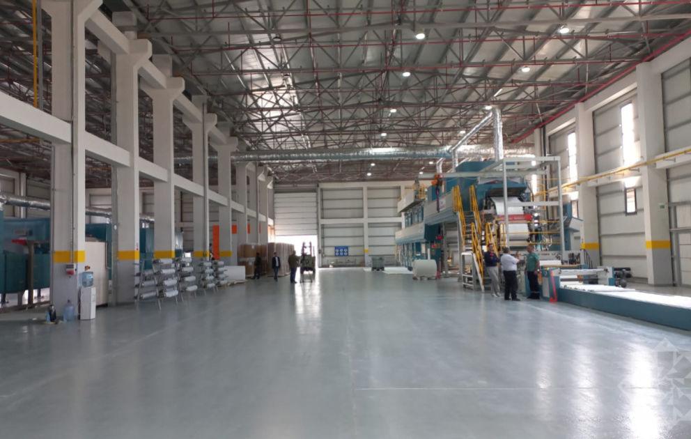 Ağdam Sənaye Parkında ildə 2,1 milyon ədəd rulon divar kağızı istehsal ediləcək  FOTO VİDEO